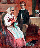 Картина М.І. Пирогов з нянею Катериною Михайлівною.
